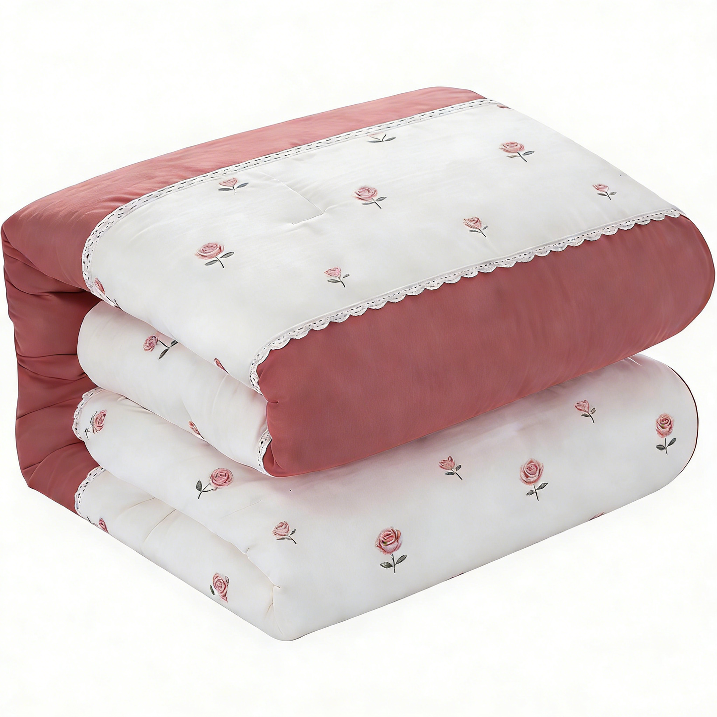 Rose Embroidered Comforter
